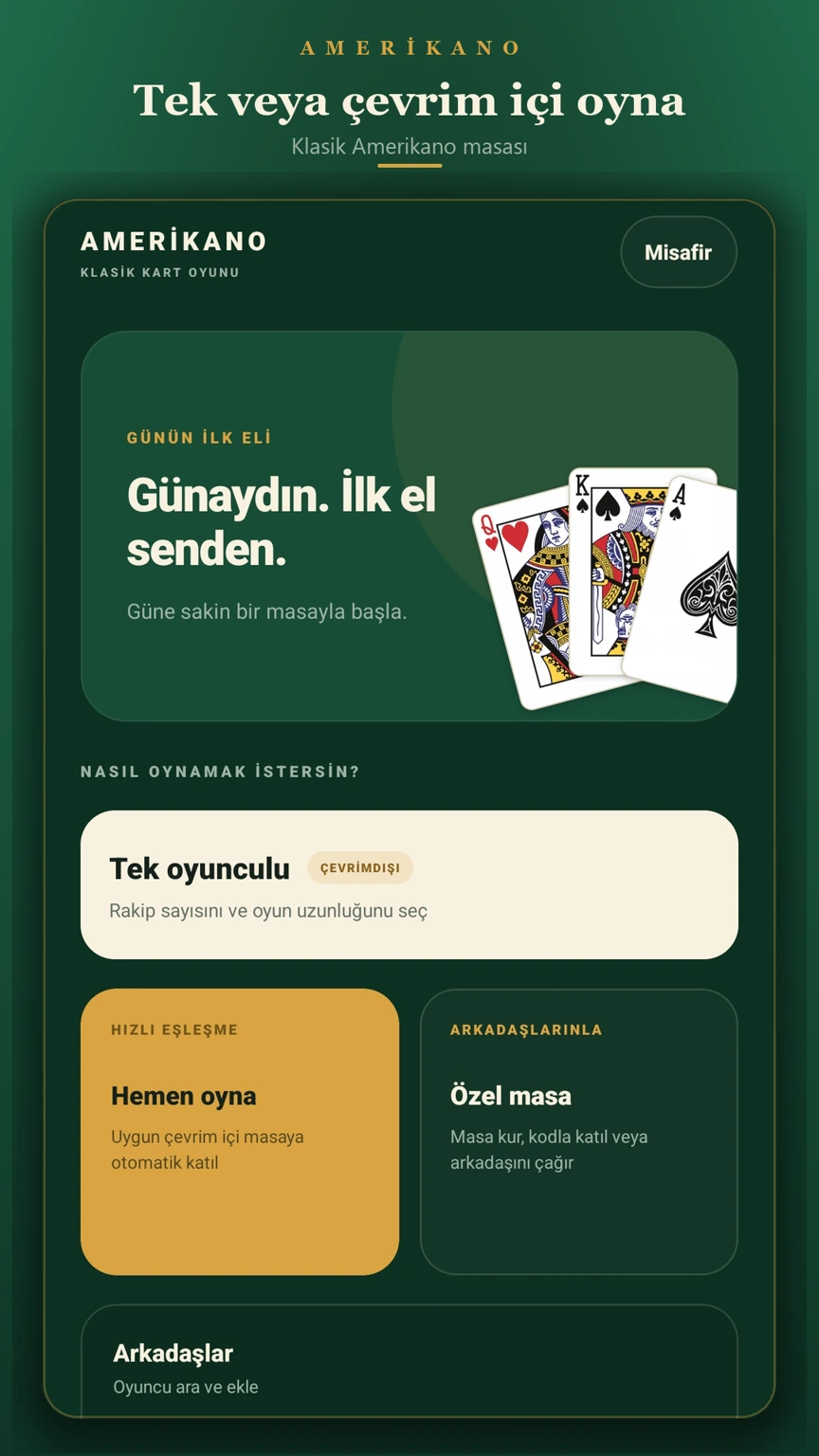 Amerikano app preview